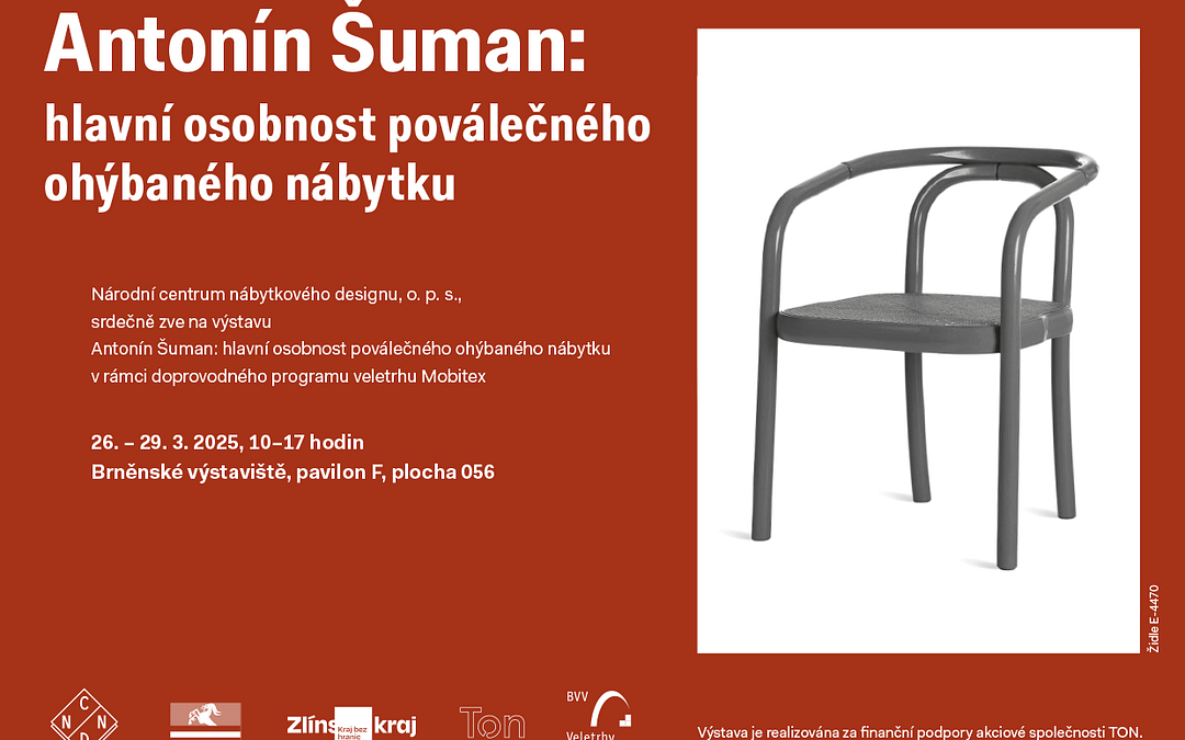 Antonín Šuman: hlavní osobnost poválečného ohýbaného nábytku na veletrhu MOBITEX, 26. 3. 2025